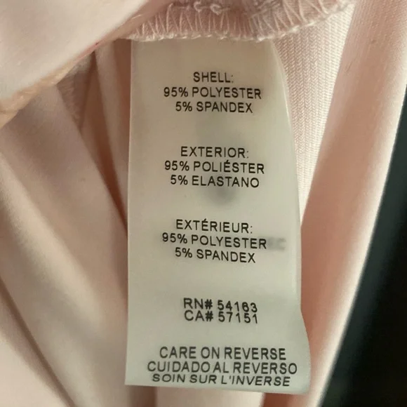 Calvin Klein Blush Pink Layering Shell/Tank Top Sleeveless Blouse Medium - Picture 8 of 11